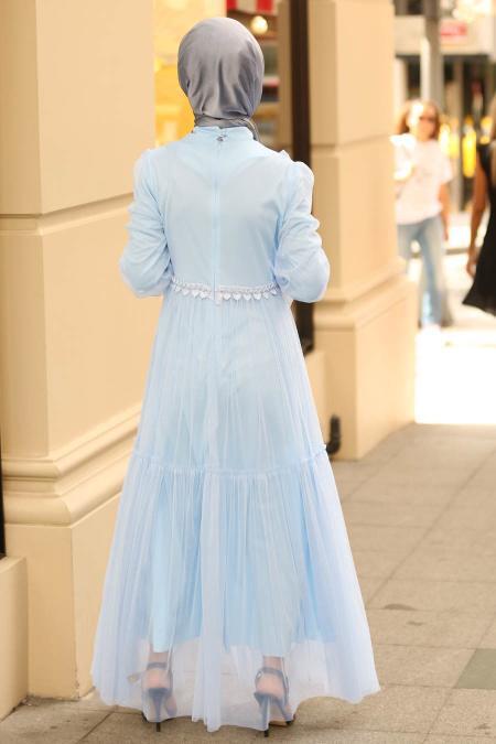 Bébé Bleu - Nayla Collection - Robe Hijab 3170BM - 2