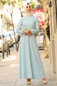 Bébé Bleu - Nayla Collection - Robe Hijab 77970BM - Thumbnail