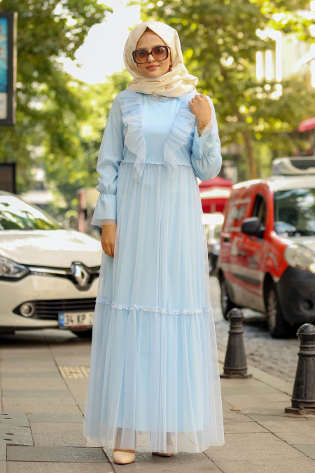 Bébé Bleu - Nayla Collection - Robe Hijab 81901BM