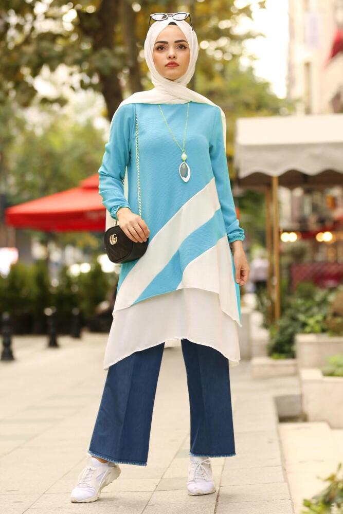 Bébé Bleu - Nayla Collection - Tunique Hijab 21970BM - 1