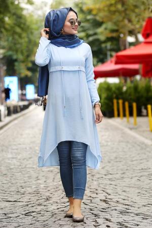 Bébé Bleu-Nayla Collection -Tunique Hijab 22250BM - 1