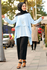 Bébé Bleu - Nayla Collection - Tunique Hijab 2235BM - Thumbnail