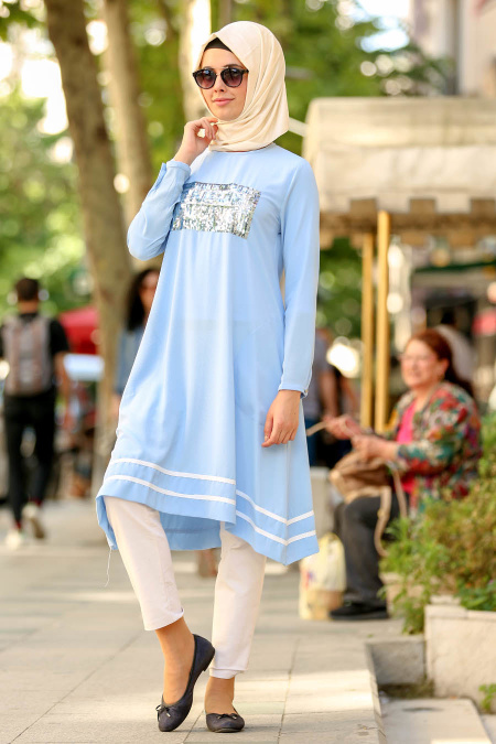 Bébé Bleu- Nayla Collection - Tunique Hijab 53610BM