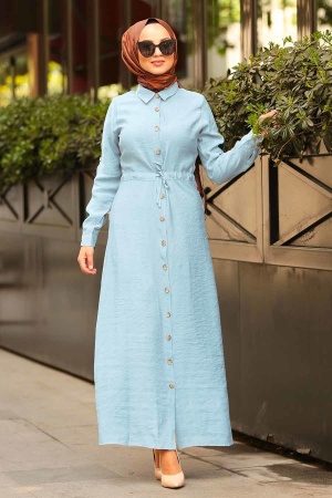Bébé Bleu - Neva Style - Robe Hijab - 1668BM	