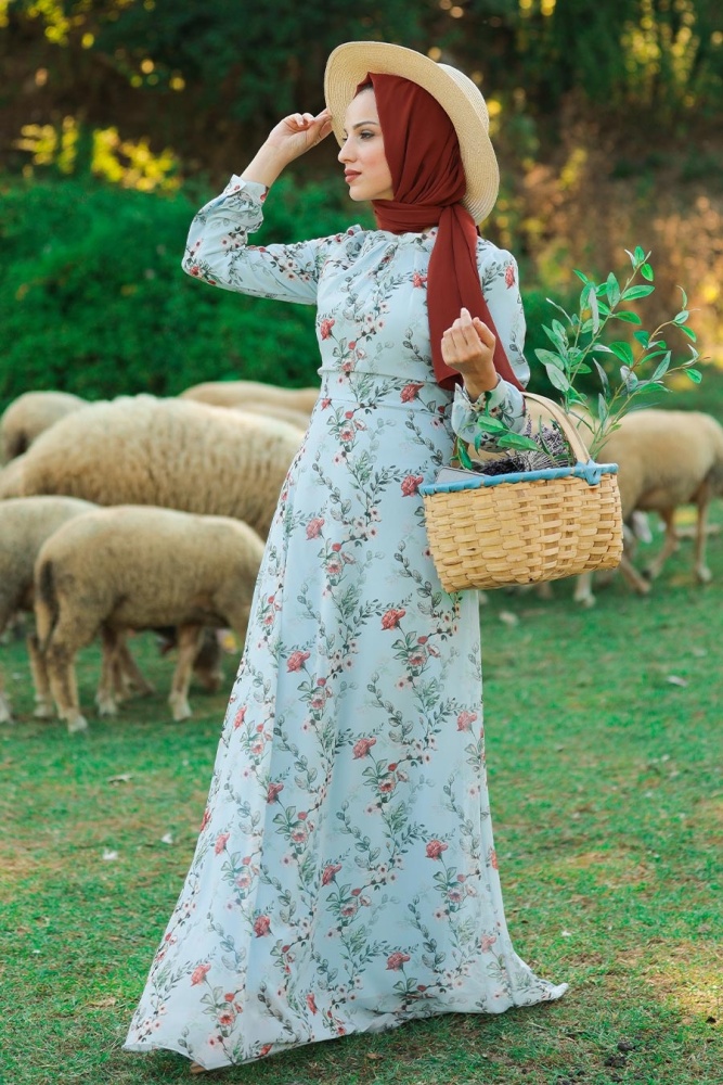 Bébé Bleu - Neva Style - Robe Hijab - 815217BM - 3