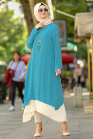 Bébé Bleu - New Kenza - Hijab Tunic 2172BM - Thumbnail