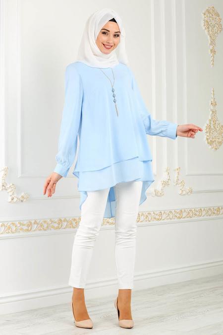 Bébé Bleu- Puane - Tunique Hijab 70560BM - 2