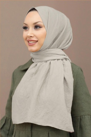 Beige Hijab Shawl 5099BEJ - 1