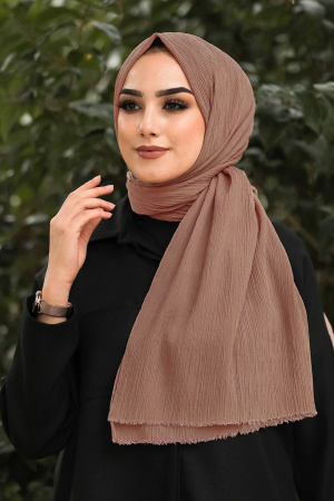 Beige Hijab Shawl 7571BEJ - 1