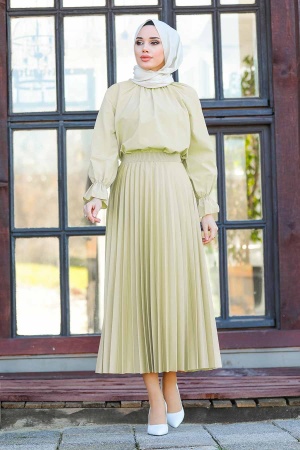 Beige Hijab Skirt 20511BEJ - 1