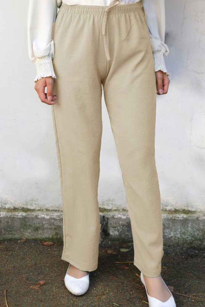 Beige Hijab Trousers 1004BEJ - 1