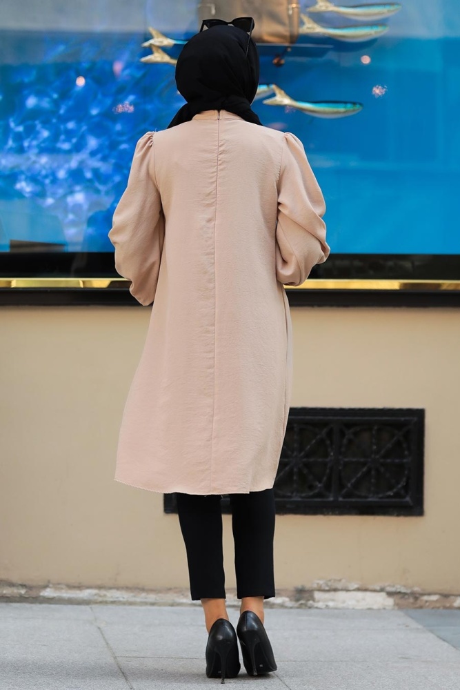 Beige Hijab Tunic 23790BEJ - 2