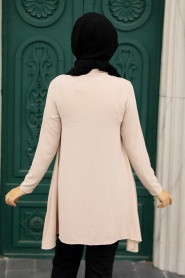 Beige Hijab Tunic 4601BEJ - Thumbnail