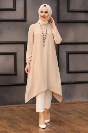 イルネージュ Beige Hijab Tunic 541BEJ - tesetturisland.com