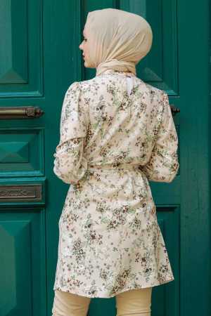 Beige Hijab Tunic 5635BEJ - 3