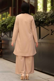 Beige - Nayla Collection - Combination Hijab - 153BEJ - Thumbnail