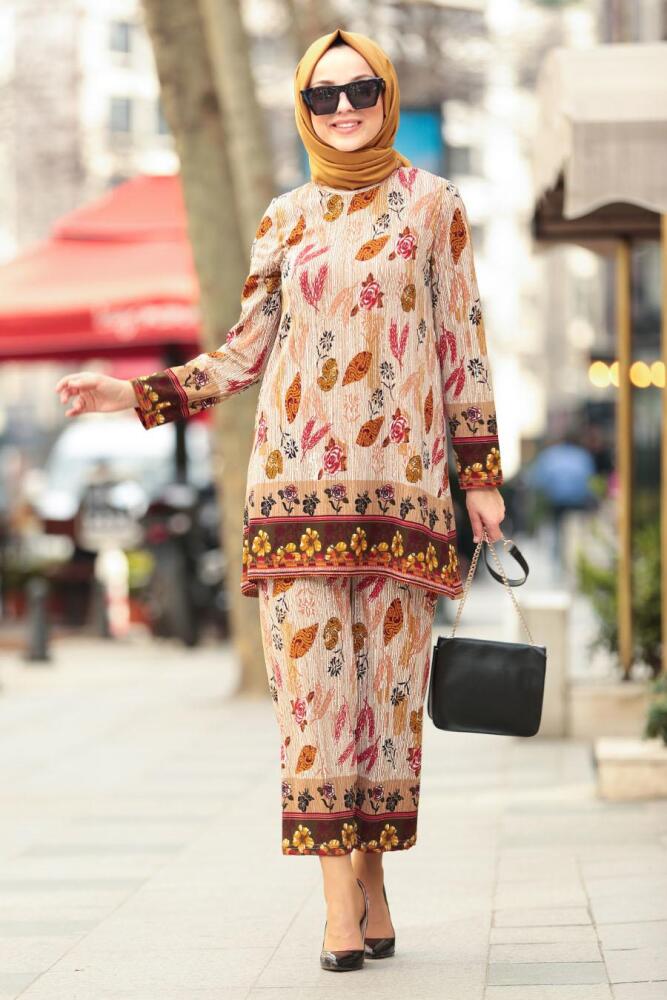 Beige - Nayla Collection - Combination Hijab 20411BEJ - 2