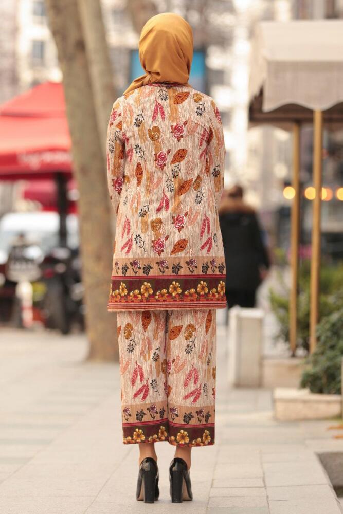 Beige - Nayla Collection - Combination Hijab 20411BEJ - 3