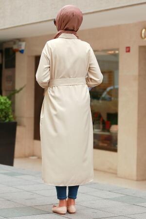 Beige - Nayla Collection - Tunique Hijab 5733BEJ - 2