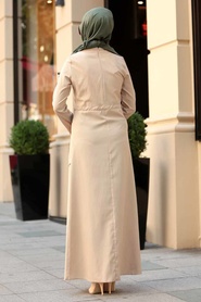 Beige - Neva Style - Robe Hijab - 4278BEJ - Thumbnail