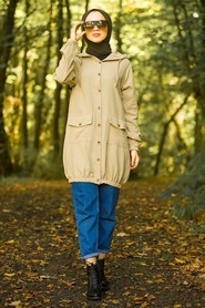 Beige - Neva Style - Tunique Hijab - 5756BEJ - Thumbnail
