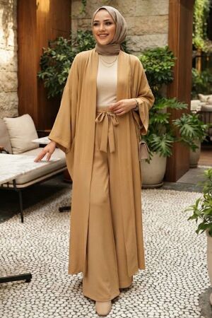 Belted Biscuit Marrakesh Kimono Modest Set 1403BS - 1