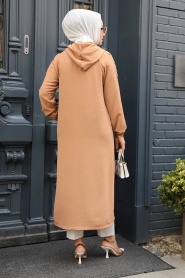 Biscuit Hijab Coat 511BS - Thumbnail