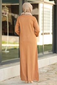 Biscuit Hijab Dress 23120BS - Thumbnail