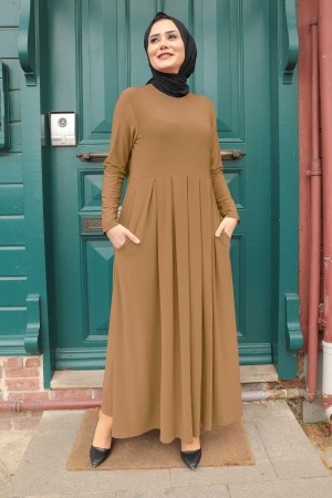 Biscuit Hijab Dress 4550BS 