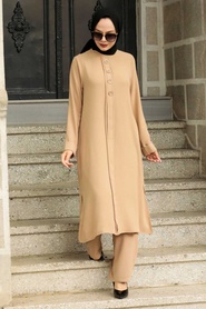 Biscuit Hijab Dress 51901BS - Thumbnail