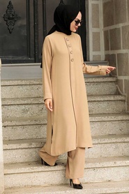 Biscuit Hijab Dress 51901BS - Thumbnail