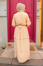 Biscuit Hijab Dress 5523BS - Thumbnail