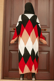 Biscuit Hijab Knitear Suit Dress 31810BS - Thumbnail
