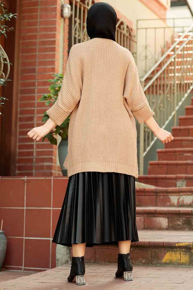 Biscuit Hijab Knitwear Cardigan 7904BS - 2