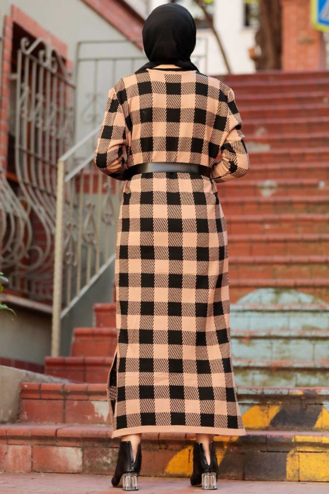 Biscuit Hijab Knitwear Dress 3048BS - 2