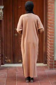 Biscuit Hijab Knitwear Dress 3051BS - Thumbnail