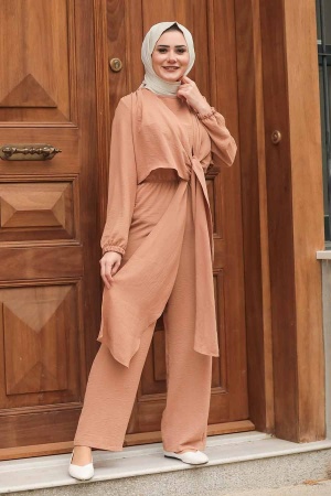 Biscuit Hijab Suit Dress 11032BS - 1