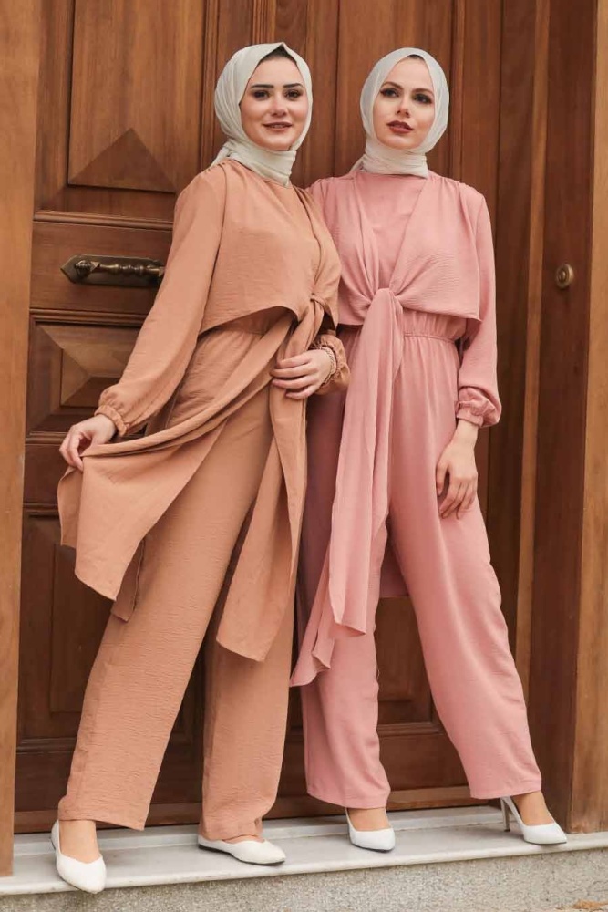 Biscuit Hijab Suit Dress 11032BS - 2