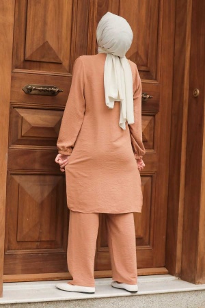 Biscuit Hijab Suit Dress 11032BS - 3