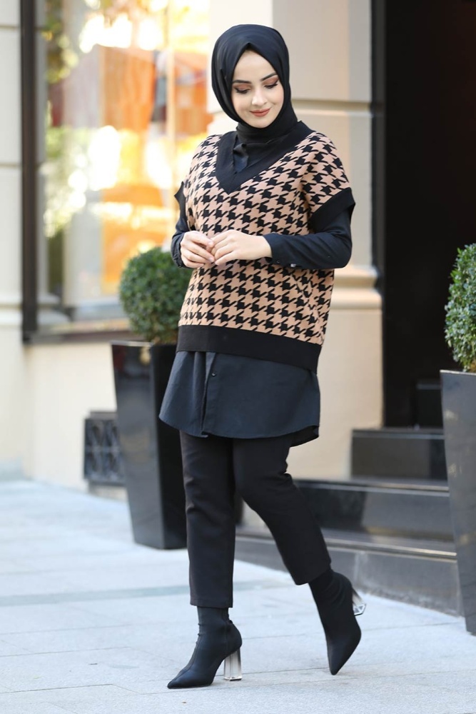 Biscuit Hijab Sweater 6518BS - 1