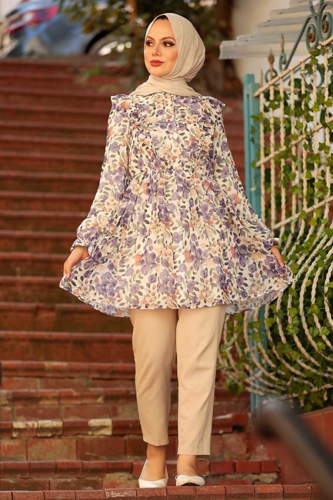 Biscuit Hijab Tunic 1392BS - 1