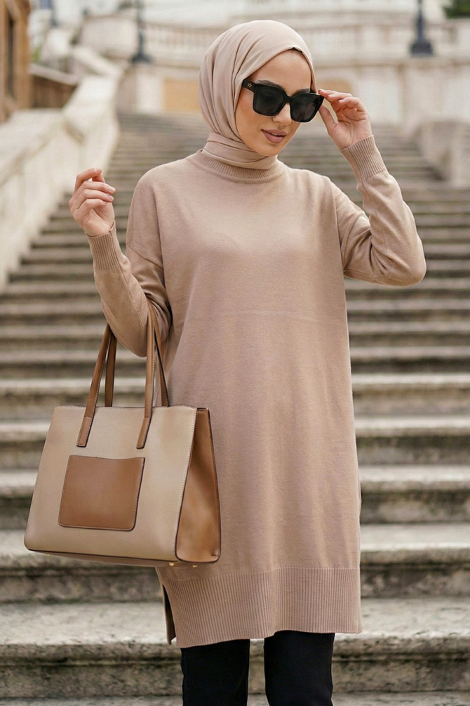 Biscuit Modest Knit Sweater 10901BS - 1