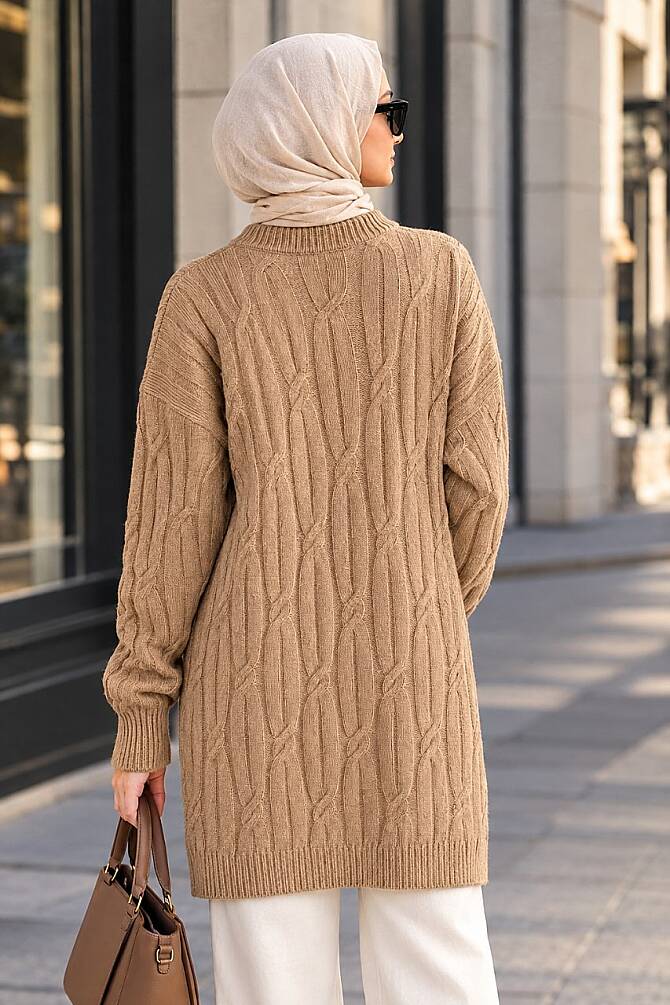 Biscuit Modest Knit Sweater 8798BS - 2