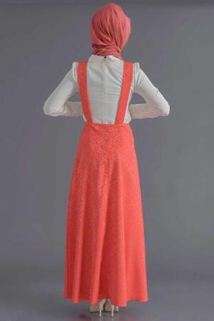 Bislife - Coral Color Hijab Salopet 8020MR - 3