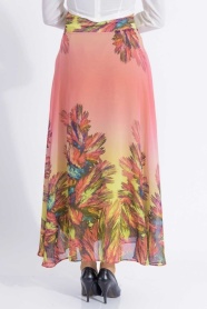 Bislife - Coral Color Hijab Skirt 8035MR - Thumbnail
