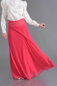 Bislife - Fuchsia Hijab Skirt 8022F - Thumbnail
