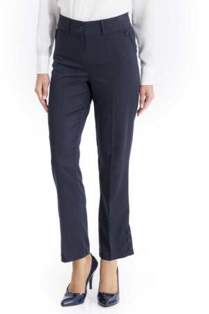 Bislife - Pantalon Hijab Bleu Marine Boutonné 9007L - 1