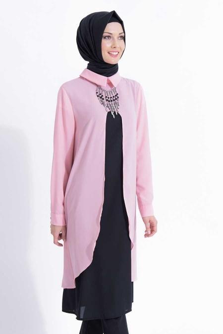 Bislife - Pink Hijab Tunic 6122P - 2