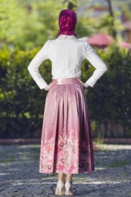 Bislife - Plum Color Hijab Skirt 8030-01MU - Thumbnail