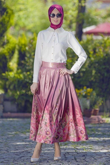 Bislife - Plum Color Hijab Skirt 8030-01MU